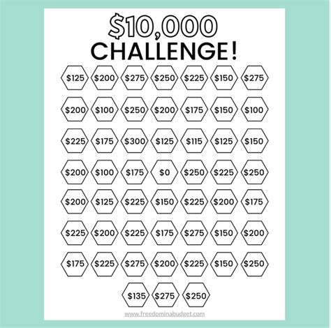 Save 10k Challenge Money Saving Challenge Printable Etsy Uk