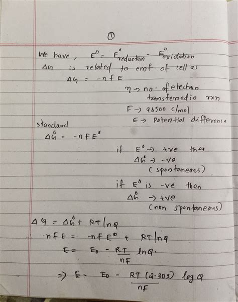 [solved] derive and explain the relationship between the nernst equation course hero