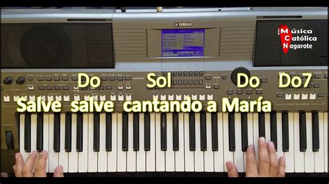 Salve Salve Cantando A María Pista Letra Y Acordes En Do Youtube