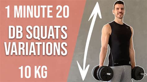 Dumbbells Squats Variations At Home 1 Minute 20 Youtube