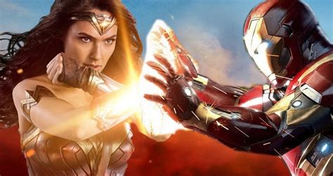 Wonder Woman Looks More Gorgeous Than Ever Iron Man Stand Behinds