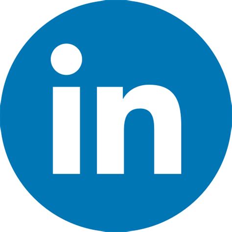 Circle Linkedin Logo Media Network Share Social Icon