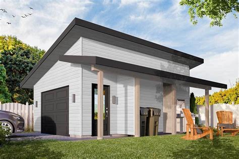 Shed Roof Garage Plans Apartment Layout