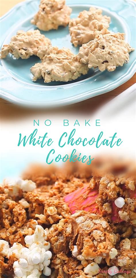This No Bake White Chocolate Cookies Are Loaded With Chocolate Goodness