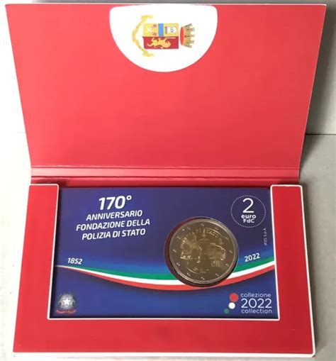 Moneta Da Euro Italia Polizia Di Stato Coincard Fdc Eur