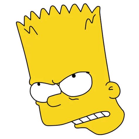 Bart Simpson Angry Sticker Mania