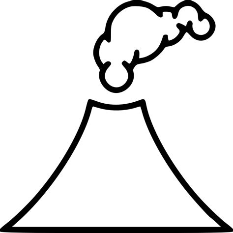 Erupting Volcano Svg Png Icon Free Download 499145 Onlinewebfontscom