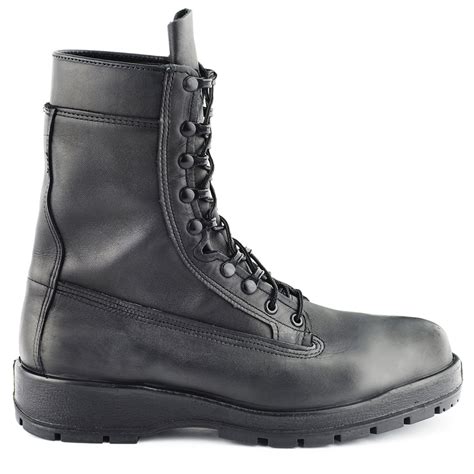 Navy Nwu Mens 9 Steel Toe Leather Boots Navy Working Uniform Nwu