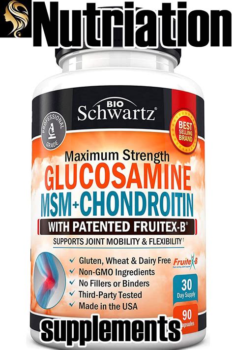 Glucosamine Chondroitin Msm Turmeric For Hip Joint And Back Pain Relief