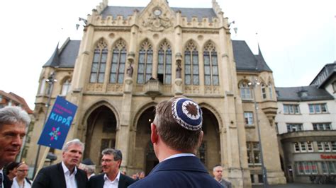 Germans Of All Faiths In Wear A Kippa March Against Anti Semitism Cnn
