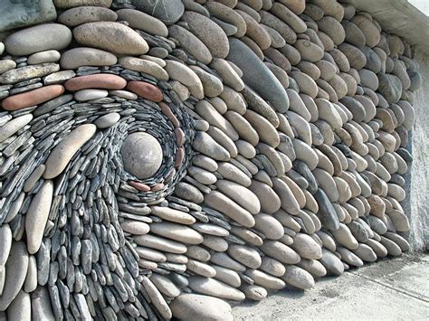The Ancient Art Of Stone Couple Creates Beautiful Rock Wall Art Installations Garden Rock Art