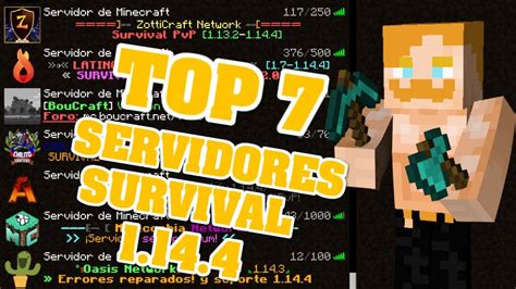 Browse down our list and discover an incredible selection of servers until you find one that appears to be ideal for you! ⭐ TOP 7 MEJORES SERVERS SURVIVAL DE MINECRAFT 1.14.4 NO ...