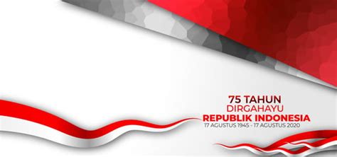 Background 75 Tahun Dirgahayu Republik Indonesia Bendera Merah Putih