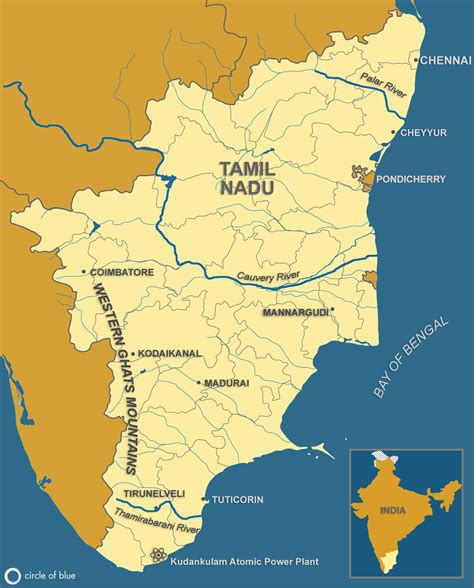Tamil Nadu In Map Zorah Kiersten