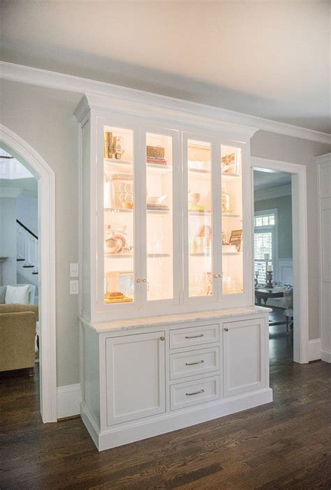 Large wood china cabinet painted off white with blue grey. 17 Best images about For the Home on Pinterest | White ...