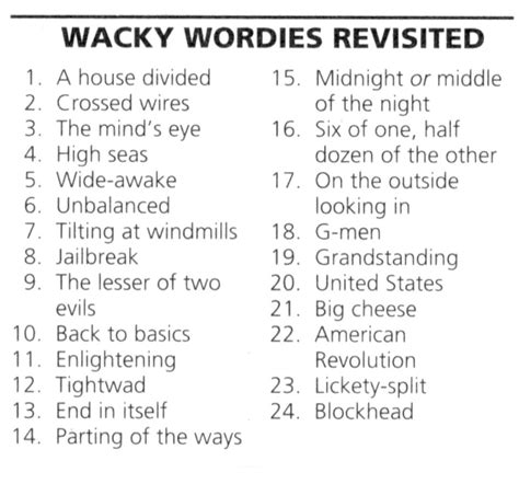 Wackie Wordies 68 Word Brain Games Logic Puzzles Brain Teasers