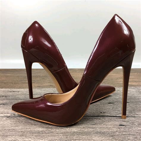 New Lady High Heels Exclusive Brand Patent Pu Shoes Female 8cm10cm12cm