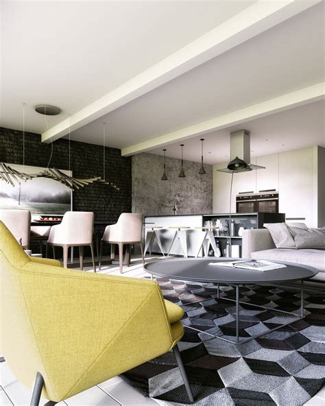 20 Living Room Designs With Geometric Patterns