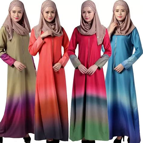 2016 New Arrival Islamic Muslim Long Dress For Women Malaysia Abayas In