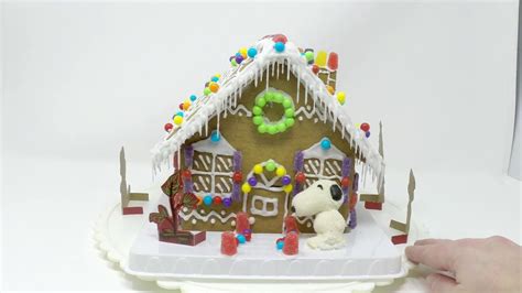 Peanuts Gingerbread House Kit Snoopy Splurges Youtube