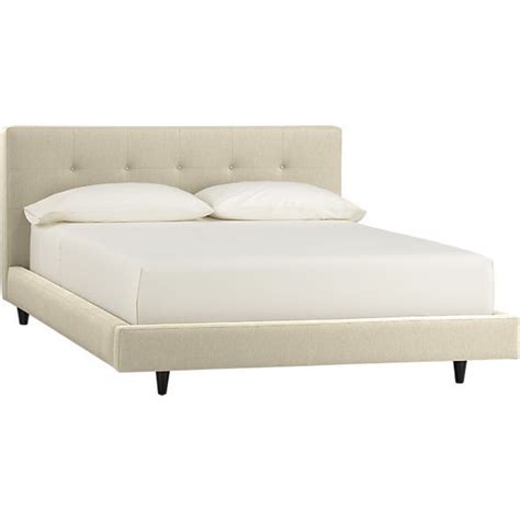 Tate Queen Bed In Beds Headboards Crate And Barrel Modern Bed