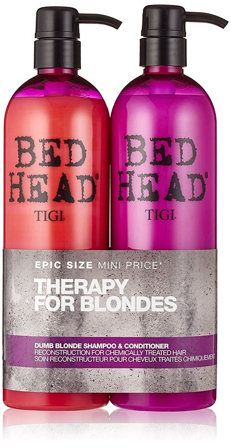 Tigi Duo Pack Bed Head Dumb Blonde Ml Shampoo Ml Conditioner