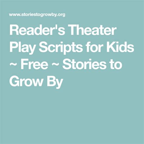 We work hard to keep this incredible resource affordable for anyone who is bringing the joy of theatre to kids and teens. Readers Theater (Readers Theatre) Scripts and Plays for ...