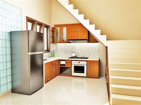 desain dapur minimalis  bawah tangga terkini  rumah rumah