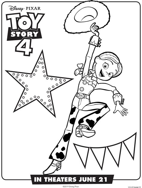 We have lots of toy story coloring pages at allkidsnetwork.com. Toy Story 4 Jessie Coloring Pages Printable