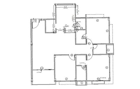 Simple House Floor Plan In Dwg File Cadbull