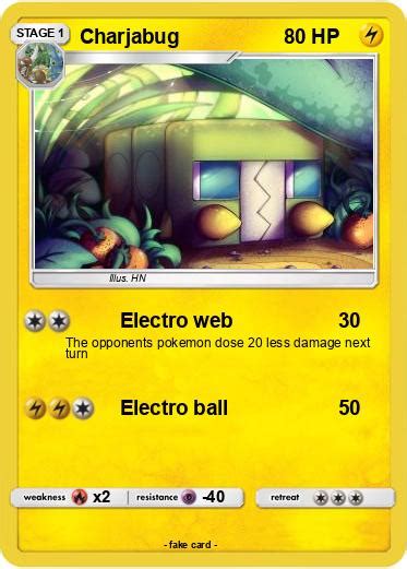 Pok Mon Charjabug Electro Web My Pokemon Card