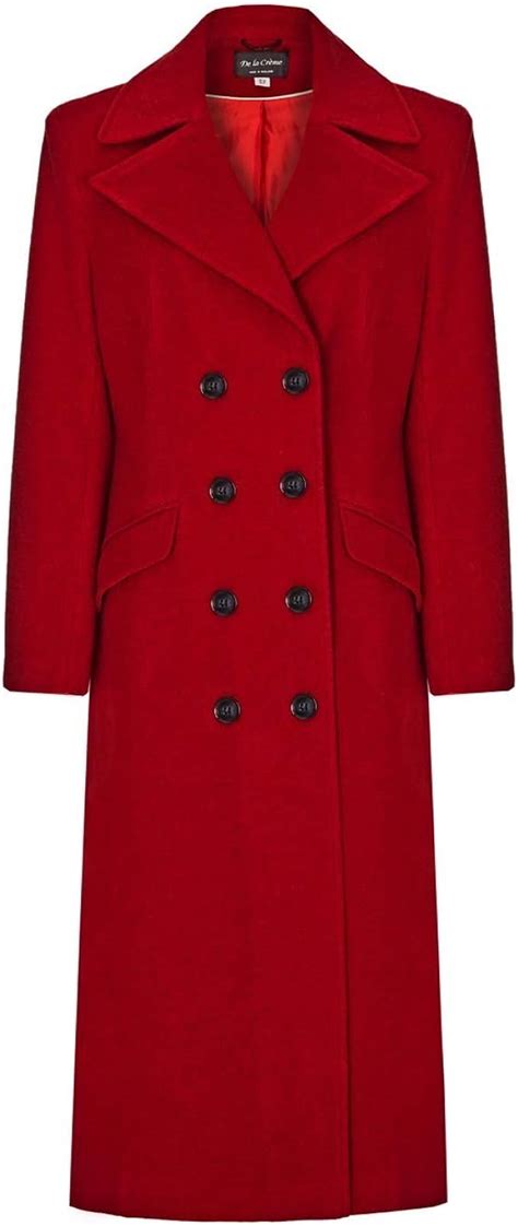 De La Creme Womens Wool Cashmere Long Winter Coat