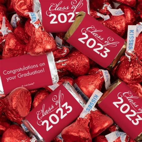 524 Pcs Red Graduation Candy Party Favors Hersheys Miniatures Kisses