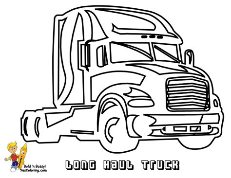 Stone Cold Coloring Trucks Trucks Free 18 Wheelers Coloring Home