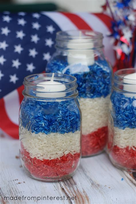 4th Of July Mason Jar Candles Made From Pinterest