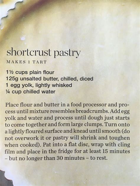 Make and roll out the shortcrust pastry: Pin on Desserts