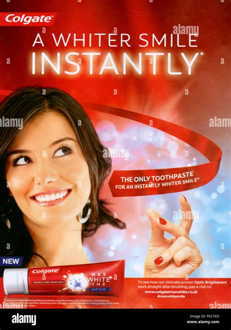 2010s Uk Colgate Magazine Advert Stock Photo Alamy