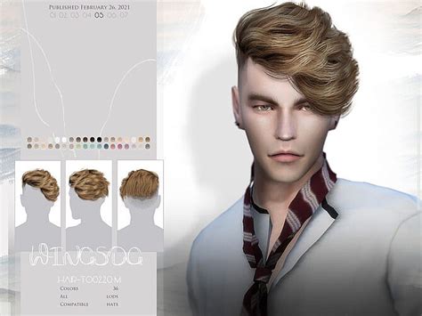 Wings To0220 Hair For Males By Wingssims At Tsr Sims 4 Updates