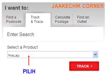 Image reference to find the tracking number a receipt will … INA MIMI BEAUTY: cara track and trace pos laju