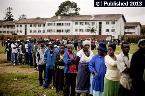 Zimbabwe Votes On New Constitution The New York Times