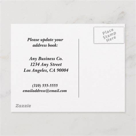 Weve Moved Offices Business Address Change Bw Announcement Postcard