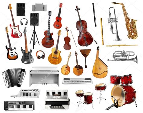 Collage De Instrumentos Musicales Fotografía De Stock © Belchonock
