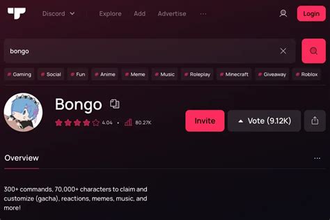 How To Use Bongo Bot Discord Bongo Bot Commands Exploringbits