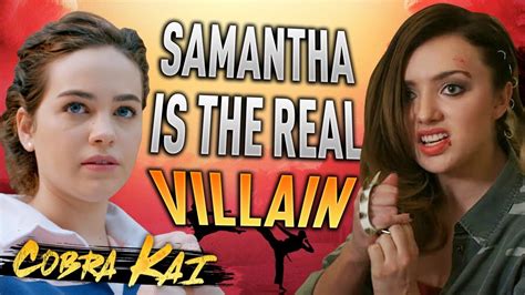 It does feel like the sky is the limit for any and everything to happen after that wild season 2 finale. Cobra Kai: Samantha Is The REAL Villain | The Karate Kid ...