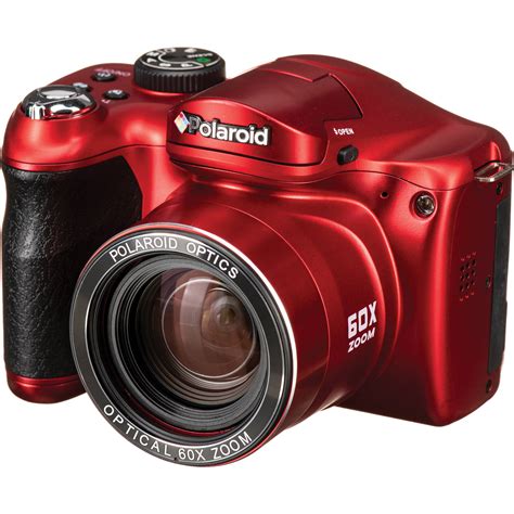Polaroid Ie6035 18mp Digital Camera Red Ie6035 Red Stk 4 Bandh
