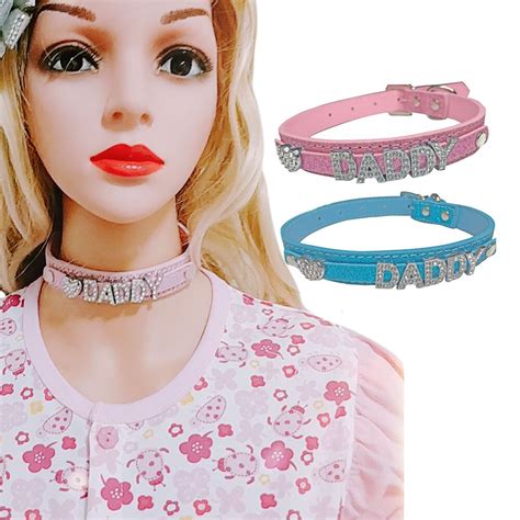 Daddy Dom Ddlg Abdl Choker Collar Pu Leather Necklace Choker In Choker
