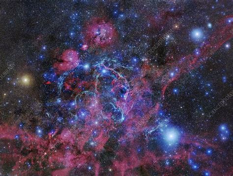 Vela Supernova Remnant Optical Image Stock Image C0390137