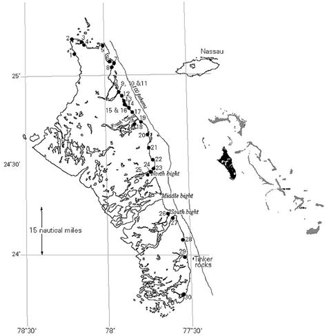 Map Of Andros Island With The Location Of Sampled Estuaries Indicated