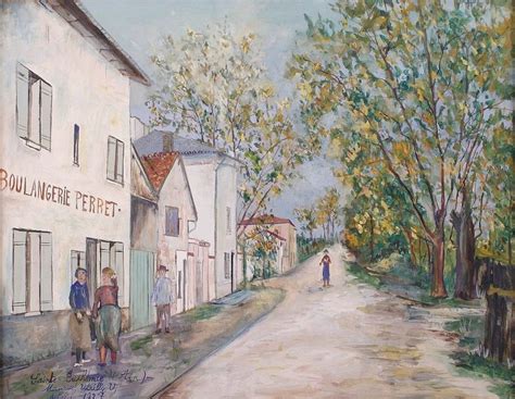 Townscape At Sainte Euphemie 1927 Maurice Utrillo 1883 1955