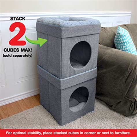 Kitty City Large Cat Bed Stackable Cat Cube Indoor Cat Housecat